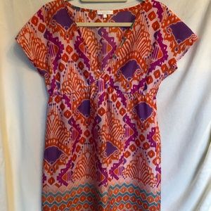 Colorful vacation dress or cover-up